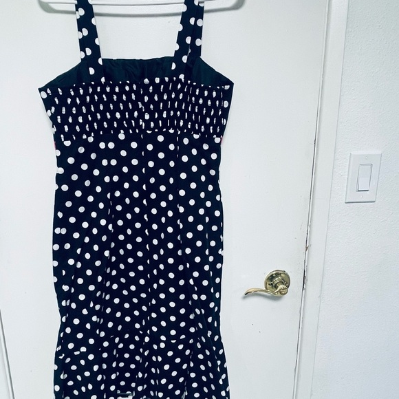 Polka Dot Dress with Pink Accent - Picture 10 of 10